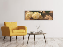 Load image into Gallery viewer, Panoramic Canvas Print The purity of the roses
