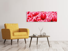 Load image into Gallery viewer, Panoramic Canvas Print Happy tulip field