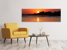 Load image into Gallery viewer, Panoramic Canvas Print The glowing sunset