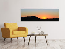 Load image into Gallery viewer, Panoramic Canvas Print Sunset in Africa
