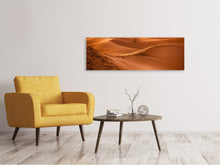 Load image into Gallery viewer, Panoramic Canvas Print Traces in the desert