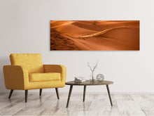 Load image into Gallery viewer, Panoramic Canvas Print Traces in the desert