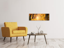 Load image into Gallery viewer, Panoramic Canvas Print Colors magnificent forest