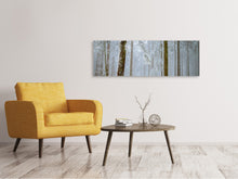 Load image into Gallery viewer, Panoramic Canvas Print Forest in winter