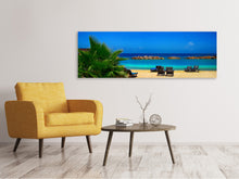 Load image into Gallery viewer, Panoramic Canvas Print Beach love