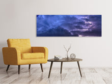 Load image into Gallery viewer, Panoramic Canvas Print Lightning in the sky