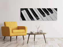 Load image into Gallery viewer, Panoramic Canvas Print Close up piano