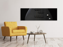 Load image into Gallery viewer, Panoramic Canvas Print Guitar in black