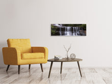 Load image into Gallery viewer, Panoramic Canvas Print At the end of the waterfall