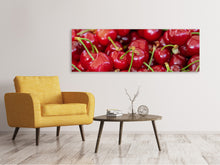 Load image into Gallery viewer, Panoramic Canvas Print Sweet cherries