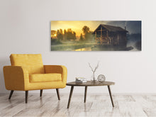 Load image into Gallery viewer, Panoramic Canvas Print Secretive hut