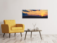 Load image into Gallery viewer, Panoramic Canvas Print Sunset - time to relax