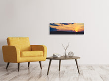Load image into Gallery viewer, Panoramic Canvas Print Sunset - time to relax