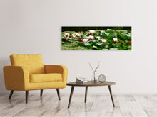 Load image into Gallery viewer, Panoramic Canvas Print A field full of water lilies
