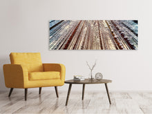 Load image into Gallery viewer, Panoramic Canvas Print Trees in the snow