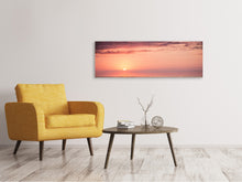 Load image into Gallery viewer, Panoramic Canvas Print Wonderful sunset on the horizon