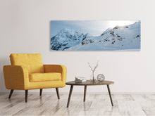 Load image into Gallery viewer, Panoramic Canvas Print Snow in the mountains