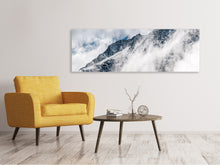 Load image into Gallery viewer, Panoramic Canvas Print Mountain view with clouds