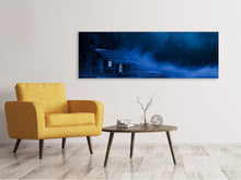 Load image into Gallery viewer, Panoramic Canvas Print At night in the woods
