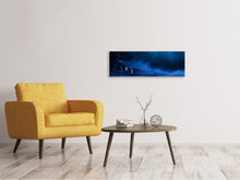 Load image into Gallery viewer, Panoramic Canvas Print At night in the woods