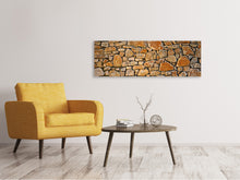 Load image into Gallery viewer, Panoramic Canvas Print Nature stone wall