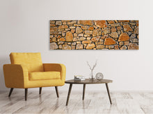Load image into Gallery viewer, Panoramic Canvas Print Nature stone wall