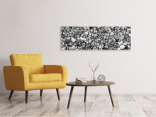 Load image into Gallery viewer, Panoramic Canvas Print Pebble wall