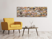 Load image into Gallery viewer, Panoramic Canvas Print Old stone wall