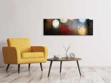 Load image into Gallery viewer, Panoramic Canvas Print Illuminated water drops