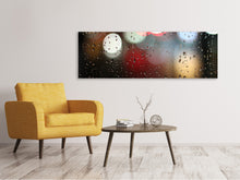 Load image into Gallery viewer, Panoramic Canvas Print Illuminated water drops