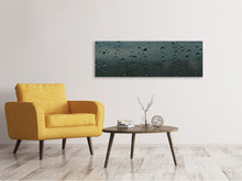 Load image into Gallery viewer, Panoramic Canvas Print Shiny drops of water