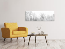 Load image into Gallery viewer, Panoramic Canvas Print Birches in the snow