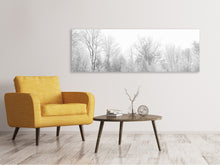 Load image into Gallery viewer, Panoramic Canvas Print Birches in the snow