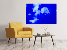 Load image into Gallery viewer, Canvas print Floating jellyfish