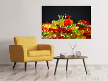 Load image into Gallery viewer, Canvas print Colorful gummy bears