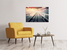 Load image into Gallery viewer, Canvas print Romantic wooden walkway