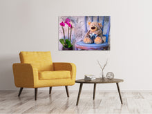 Load image into Gallery viewer, Canvas print Camera teddy bear