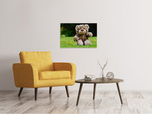 Load image into Gallery viewer, Canvas print Happy Teddy Bear