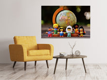 Load image into Gallery viewer, Canvas print Kids world
