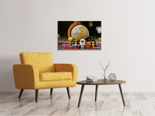 Load image into Gallery viewer, Canvas print Kids world