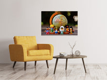 Load image into Gallery viewer, Canvas print Kids world