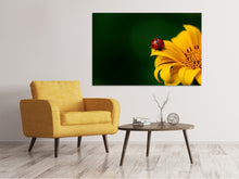 Load image into Gallery viewer, Canvas print Ladybug on the sunflower