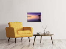 Load image into Gallery viewer, Canvas print Sunset on the tree in the water