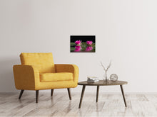 Load image into Gallery viewer, Canvas print Water Lilies Duo in pink