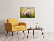 Load image into Gallery viewer, Canvas print A basket full of roses