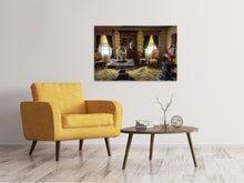Load image into Gallery viewer, Canvas print Retro living room