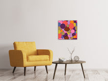 Load image into Gallery viewer, Canvas print Colorful retro circles