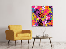 Load image into Gallery viewer, Canvas print Colorful retro circles