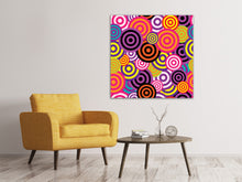 Load image into Gallery viewer, Canvas print Colorful retro circles