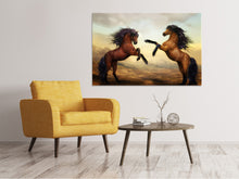Load image into Gallery viewer, Canvas print Two wild horses